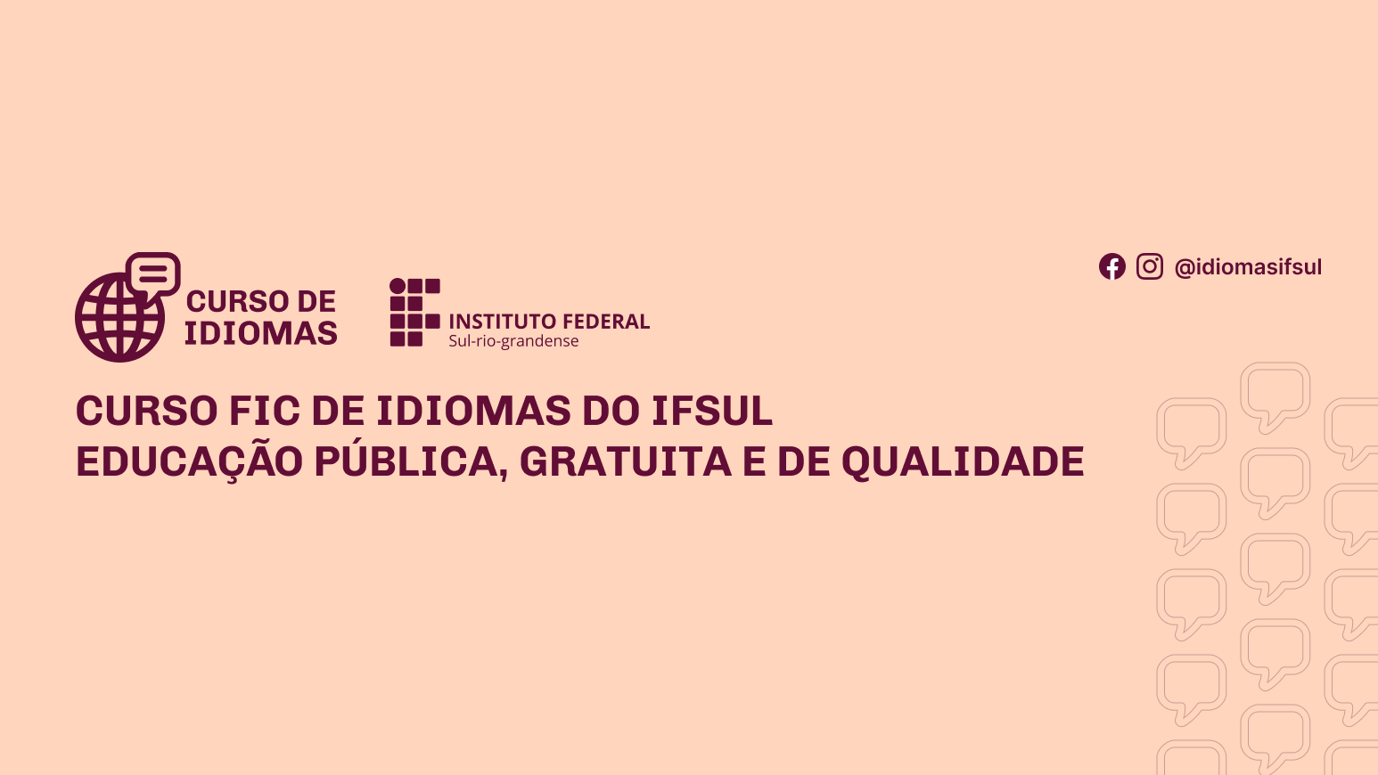 Instituto Federal tem curso de Inglês grátis